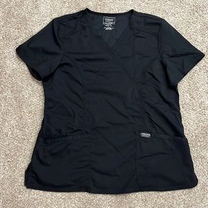 Black Scrub Top Cherokee Authentic Workwear